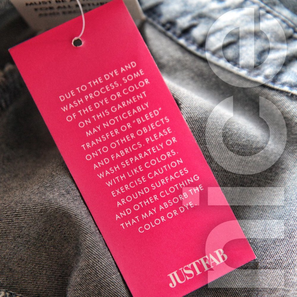 JUSTFAB LONG DENIM SHIRT - Picture 7 of 8